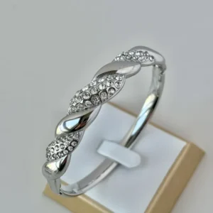 Βραχιόλι Ασημί – Ατσάλι με Ζιργκόν