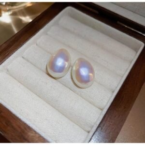 Σκουλαρίκια Οβάλ Μαργαριτάρι