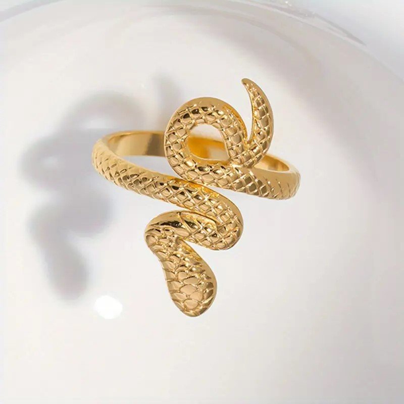 Δαχτυλίδι “Serpente” – Φίδι Επιχρυσωμένο με 18Κ Χρυσό