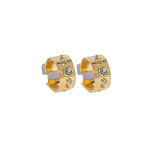 Marble Glow – Δαχτυλίδι με Φυσική Μαρμάρινη Πέτρα & 18K Επιχρύσωση