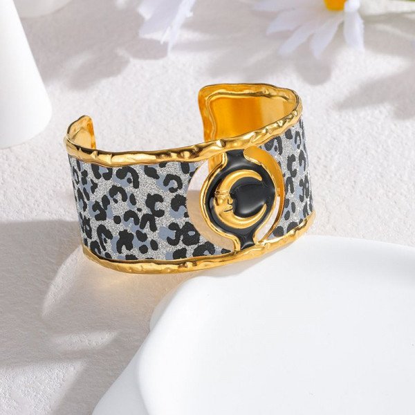 Leopard Chic Cuff – Χρυσή Χειροπέδα