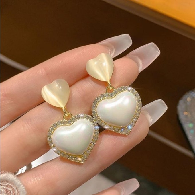 Pearl Amour – Σκουλαρίκια Καρδιά
