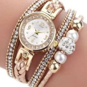 Γυναικείο Ρολόι Βραχιόλι Golden Glow – Επιχρυσωμένο 18Κ με Ζιρκόν