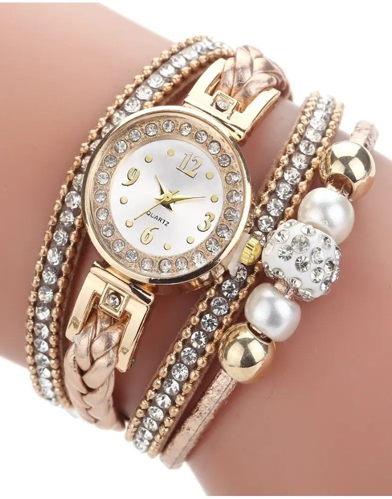 Γυναικείο Ρολόι Βραχιόλι Golden Glow – Επιχρυσωμένο 18Κ με Ζιρκόν