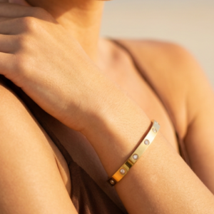Επιχρυσωμένο Βραχιόλι «Glow Cuff» Χειροπέδα 18Κ
