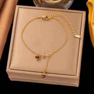 Βραχιόλι Γυναικείο Ατσάλι Τιτανίου 18K Επιχρυσωμένο