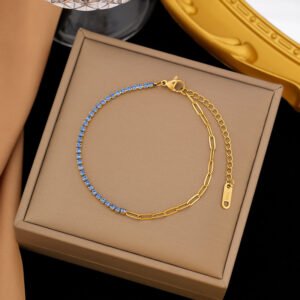 Βραχιόλι Γυναικείο Ατσάλι Τιτανίου 18K Επιχρυσωμένο