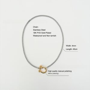 Κολιέ Επιχρυσωμένο Ανοξείδωτο Ατσάλι 18K Αδιάβροχο